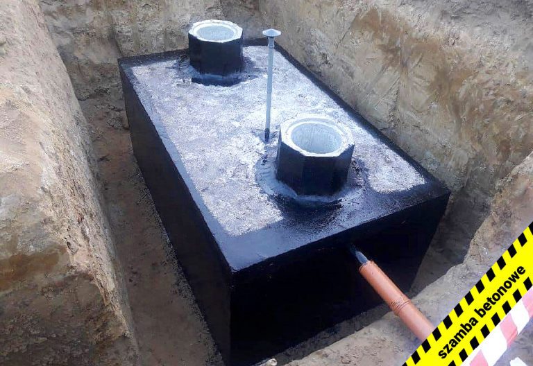 Montaż szamba betonowego w wykopie